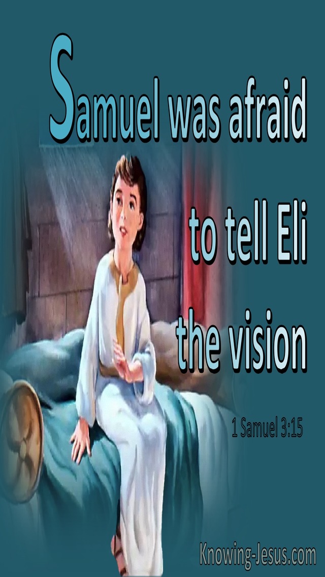 1 Samuel 3:15 So Samuel Lay Down Until Morning (aqua)